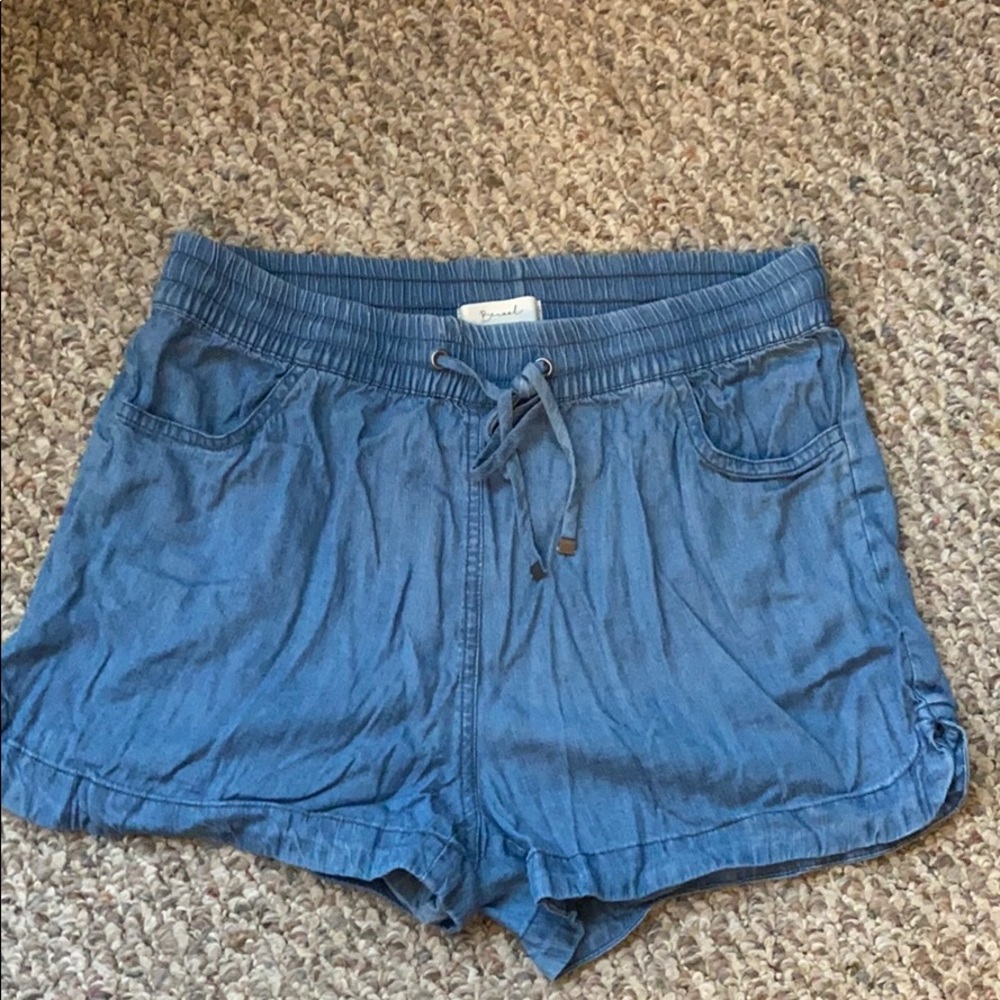 Soft Chambray Shorts